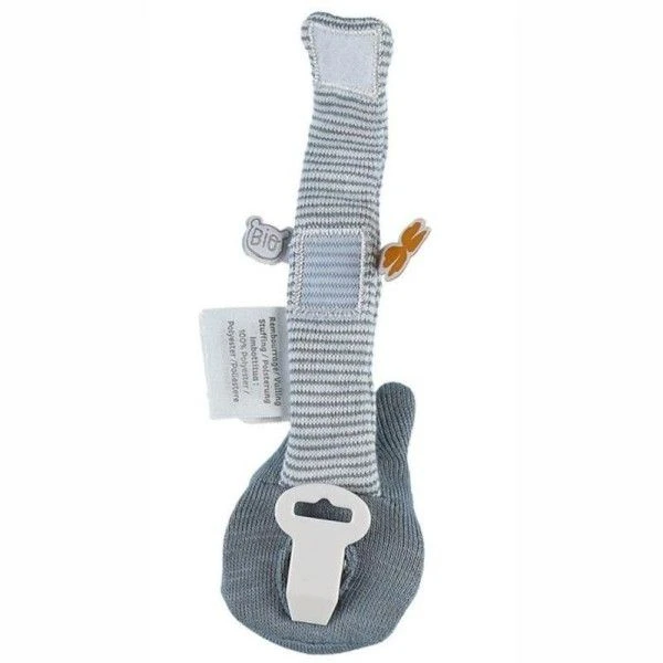 Attache Sucette Coton Bio Paco Bleu Noukie's® - Bébé Bio 2 Attache Sucette Coton Bio Paco Bleu Noukie's® - Bébé Bio – Image 2