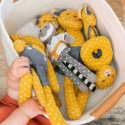 Doudou Attache Sucette Guépard Ocre Rita 23 Cm Apple Park™-Jouets Bio Apple Park™ -Sigikid Promos Magasin doudou attache sucette flamant rose franny 25 cm apple park jouets bio apple park 2