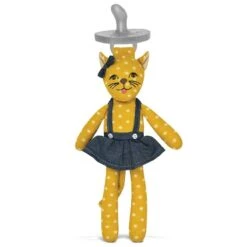 Doudou Attache Sucette Guépard Ocre Rita 23 Cm Apple Park™-Jouets Bio Apple Park™