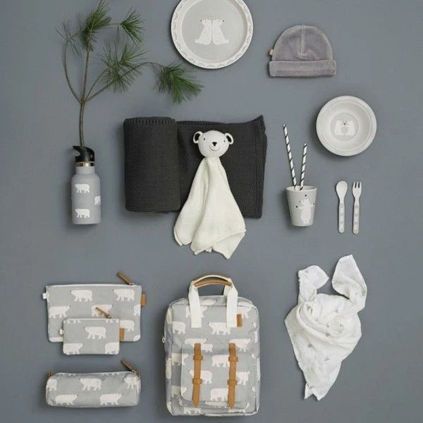 Doudou Bébé Coton Bio Point Mousse GOTS Ours Polaire 33cm Fresk®- Doudou Bio 2 Doudou Bébé Coton Bio Point Mousse GOTS Ours Polaire 33cm Fresk®- Doudou Bio – Image 2