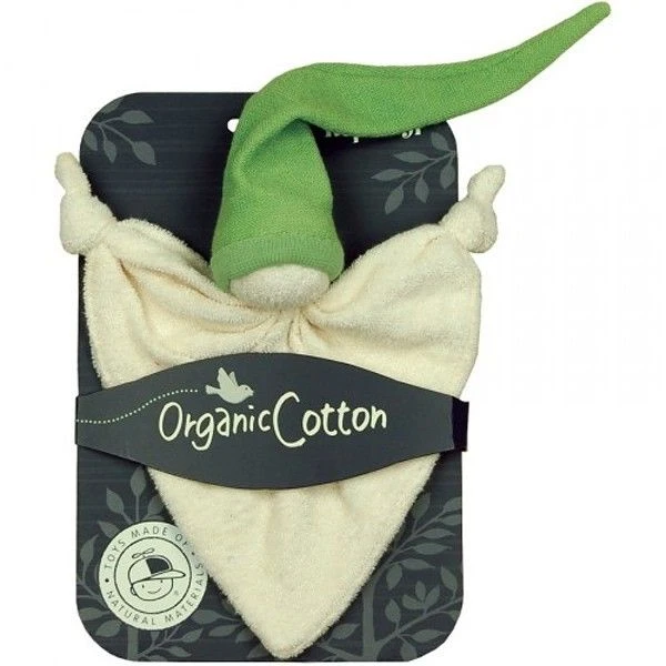 Doudou Zmooz Small Keptin -jr Coton Bio Vert 16cm - Doudou Bio 2 Doudou Zmooz Small Keptin -jr Coton Bio Vert 16cm - Doudou Bio – Image 2