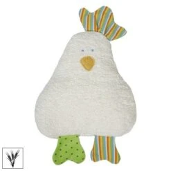 Doudou Bouillotte Graine D’épeautre Efie® Poulette Colorée 23 Cm Vegan Coton Bio - Bouillotte Bio Efie