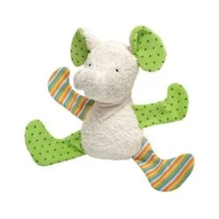 Doudou Elephant Coloré 30 Cm - Doudou Bio Naturel Efie