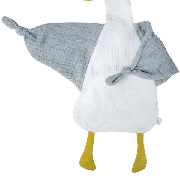 Doudou En Mousseline De Coton Bio Canard Albetta® - Doudou Lange 3 Doudou En Mousseline De Coton Bio Canard Albetta® - Doudou Lange – Image 3