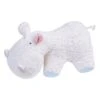 Doudou Hippopotame Blanc Coton Bio 29 Cm Efie® - Doudou Bio Naturel Efie