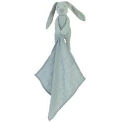 Doudou Lange Lapin Richie Bleu Lagon En Lin 37 Cm Happy Horse® - Doudou