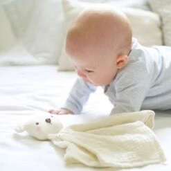 Doudou Lange Mousseline De Coton Bio Ours Albetta® 35cm - Doudou Lange -Sigikid Promos Magasin doudou lange mousseline de coton bio ours albetta doudou lange 2