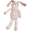 Doudou Lapine Rose Flower 28cm Pebble® Maille Crochet Coton Bio - Doudou Bébé Bio