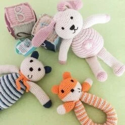 Doudou Lapine Rose Flower 28cm Pebble® Maille Crochet Coton Bio - Doudou Bébé Bio -Sigikid Promos Magasin doudou lapine rose flower 28cm pebble maille crochet coton bio doudou bebe bio 2