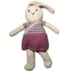 Doudou Lapine Violette 28cm Pebble® Maille Crochet Coton Bio - Doudou Bébé Bio
