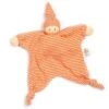 Doudou Mouchoir & Noeuds Nanchen® Natur Poupon Coton Bio Jersey 21cm Orangés - Jouets Bio