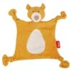 Doudou Ours Plat à Nœuds Jersey De Coton Bio Sigikid® 26 Cm Jaune Ocre - Doudou Bébé