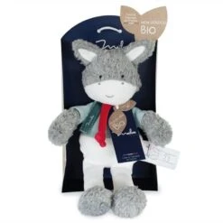 Doudou Peluche Bio Âne 25cm Maïlou Tradition® Coton Bio - Doudou Bio Fait En France -Sigikid Promos Magasin doudou peluche bio anne mailou tradition coton bio doudou bio fait en france 3