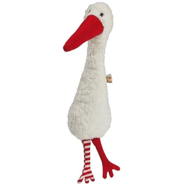 Doudou Peluche Bio GOTS Grande Cigogne Michel Nature 29cm Lana Naturalwear® - Doudou Pour Bébé 1 Doudou Peluche Bio GOTS Grande Cigogne Michel Nature 29cm Lana Naturalwear® - Doudou Pour Bébé