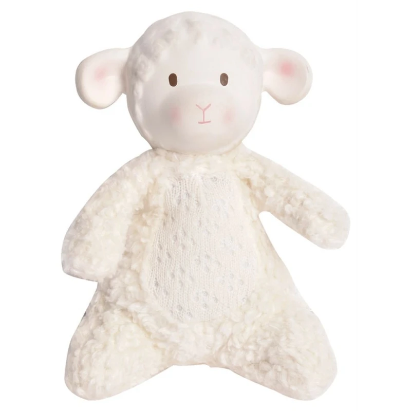 Doudou Peluche Coton Bio & Caoutchouc Naturel Bahbah L'agneau Tikiri® - Jouet Bio 1 Doudou Peluche Coton Bio & Caoutchouc Naturel Bahbah L'agneau Tikiri® - Jouet Bio