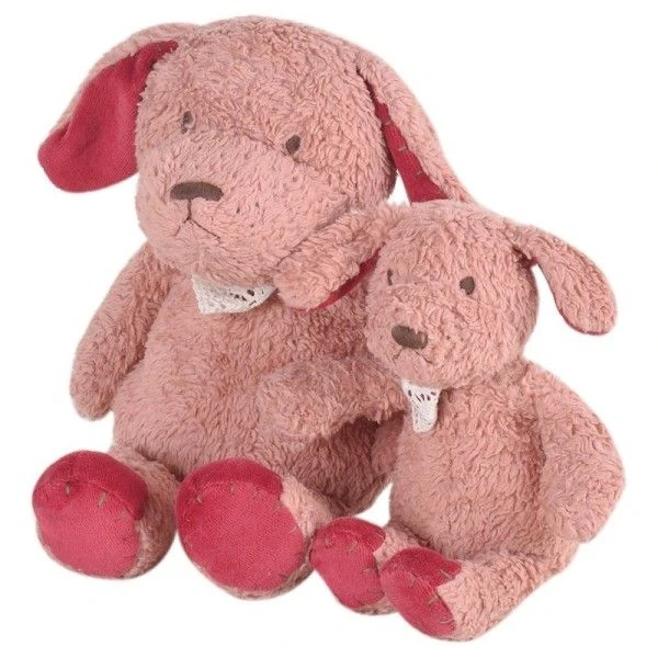 Doudou Peluche Coton Bio Chien 25 Cm Tikiri® Certifié GOTS -Jouet Bio 2 Doudou Peluche Coton Bio Chien 25 Cm Tikiri® Certifié GOTS -Jouet Bio – Image 2