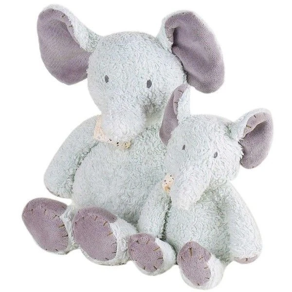 Doudou Peluche Coton Bio Petit éléphant 18cm Tikiri® - Jouet Bio 2 Doudou Peluche Coton Bio Petit éléphant 18cm Tikiri® - Jouet Bio – Image 2