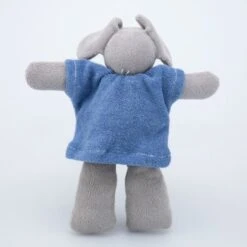 Doudou Peluche Eléphant Bleu 23cm Nanchen Natur® Coton & Laine Bio- Jouet Bio -Sigikid Promos Magasin doudou peluche elephant bleu nanchen natur coton laine bio jouet bio 2