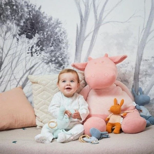 Doudou Peluche Musicale Coton Bio Nouky Menthe Noukie's® - Bébé Bio 5 Doudou Peluche Musicale Coton Bio Nouky Menthe Noukie's® - Bébé Bio – Image 5