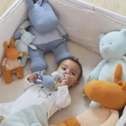 Doudou Peluche Musicale Coton Bio Paco Ocre Noukie's® - Bébé Bio -Sigikid Promos Magasin doudou peluche musicale coton bio paco ocre noukie s bebe bio 3