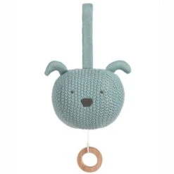 LÄSSIG Doudou Peluche Musicale Tricotée Little Chums Chien Lässig® Coton Bio Gots - Doudous Et Hochets Bio