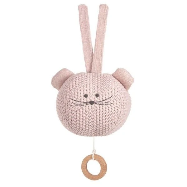 LÄSSIG Doudou Peluche Musicale Tricotée Little Chums Souris Lässig® Coton Bio Gots - Doudous Et Hochets Bio 3 LÄSSIG Doudou Peluche Musicale Tricotée Little Chums Souris Lässig® Coton Bio Gots - Doudous Et Hochets Bio – Image 3