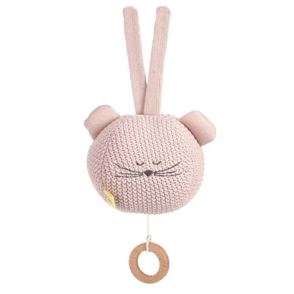 LÄSSIG Doudou Peluche Musicale Tricotée Little Chums Souris Lässig® Coton Bio Gots - Doudous Et Hochets Bio 4 LÄSSIG Doudou Peluche Musicale Tricotée Little Chums Souris Lässig® Coton Bio Gots - Doudous Et Hochets Bio – Image 4