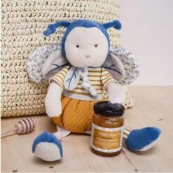Doudou Peluche Pollen L'abeille 30cm Coton Bio Doudou Et Compagnie® - Doudou Bio Français -Sigikid Promos Magasin doudou peluche pollen l abeille 30cm coton bio doudou et compagnie doudou bio francais 2