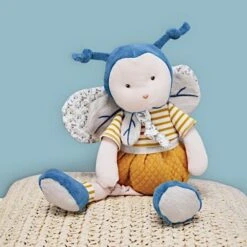 Doudou Peluche Pollen L'abeille 30cm Coton Bio Doudou Et Compagnie® - Doudou Bio Français -Sigikid Promos Magasin doudou peluche pollen l abeille 30cm coton bio doudou et compagnie doudou bio francais 5