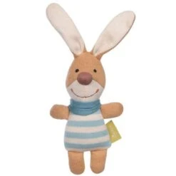 Peluche Hochet Sigikid® Lapin Pantin Green 16 Cm - Peluche Lapin