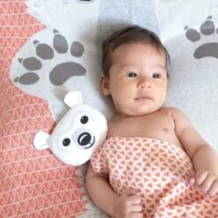 Doudou Plat 28cm Coton Bio Ours Polaire Coq En Pâte® - Doudou Coton Bio -Sigikid Promos Magasin doudou plat 28cm coton bio ours polaire coq en pate cartable coton bio 2