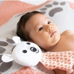 Doudou Plat 28cm Coton Bio Ours Polaire Coq En Pâte® - Doudou Coton Bio -Sigikid Promos Magasin doudou plat 28cm coton bio ours polaire coq en pate cartable coton bio 3