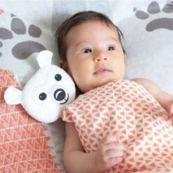 Doudou Plat 28cm Coton Bio Ours Polaire Coq En Pâte® - Doudou Coton Bio -Sigikid Promos Magasin doudou plat 28cm coton bio ours polaire coq en pate cartable coton bio 4