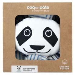 Doudou Plat 28cm Coton Bio Panda Coq En Pâte® - Doudou Coton Bio -Sigikid Promos Magasin doudou plat 28cm coton bio panda coq en pate doudou coton bio 4