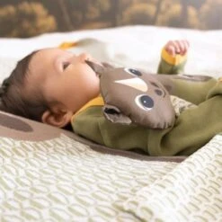 Doudou Plat 28cm Coton Bio Rhinocéros Coq En Pâte® - Doudou Coton Bio -Sigikid Promos Magasin doudou plat 28cm coton bio rhinoceros coq en pate doudou coton bio 2