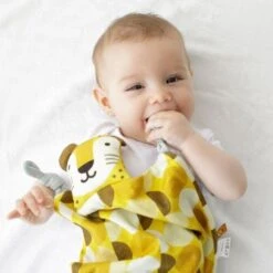 Doudou Plat à Nœuds Coton Naturel Oeko Tex Léopard APunt Barcelona®- Doudou Bébé -Sigikid Promos Magasin doudou plat a noeuds coton naturel oeko tex leopard apunt barcelona doudou bebe 2
