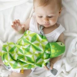 Doudou Plat à Nœuds Coton Naturel Oeko Tex Tortue APunt Barcelona®- Doudou Bébé -Sigikid Promos Magasin doudou plat a noeuds coton naturel oeko tex tortue apunt barcelona doudou bebe 2