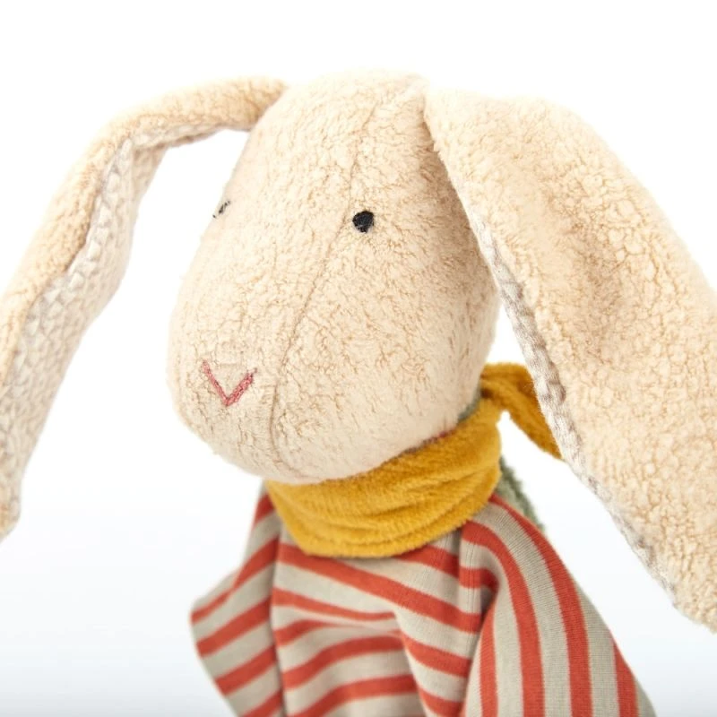 Doudou Plat à Nœuds Lapin Bio Serie Green Sigikid® 28 Cm - Doudou Plat Coton Naturel 4 Doudou Plat à Nœuds Lapin Bio Serie Green Sigikid® 28 Cm - Doudou Plat Coton Naturel – Image 4