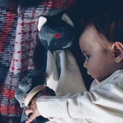 Doudou Plat Anneau De Dentition Chat Gris Wooly Organic® Coton Bio 28cm - Doudou Bio GOTS -Sigikid Promos Magasin doudou plat anneau de dentition chat gris wooly organic coton bio 28cm doudou bio gots 3