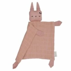 Cadeau De Naissance Coffret Doudou & Lange Lapin Pêche Fabelab® Coton Bio GOTS- Doudou Bio Scandinave -Sigikid Promos Magasin doudou plat carre lapin vieux rose fabelab mousseline coton bio gots doudou bio scandinave 2