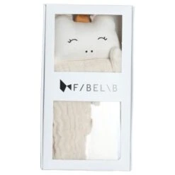 Doudou Plat Carré Licorne Blanche & MielFabelab® Coton Bio GOTS- Doudou Bio Scandinave -Sigikid Promos Magasin doudou plat carre licorne blanche miel fabelab coton bio gots doudou bio scandinave 2