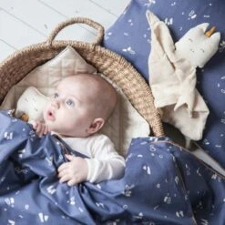 Doudou Plat Carré Licorne Blanche & MielFabelab® Coton Bio GOTS- Doudou Bio Scandinave -Sigikid Promos Magasin doudou plat carre licorne blanche miel fabelab coton bio gots doudou bio scandinave 3