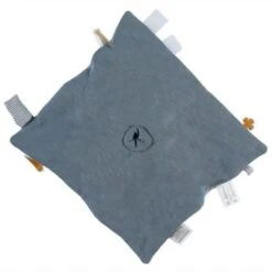 Doudou Plat Carré Mouchoir Coton Bio Âne Paco Bleu Noukie's® - Bébé Bio -Sigikid Promos Magasin doudou plat carre mouchoir coton bio ane paco bleu noukie s bebe bio 2