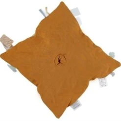 Doudou Plat Carré Mouchoir Coton Bio Âne Paco Ocre Noukie's® - Bébé Bio -Sigikid Promos Magasin doudou plat carre mouchoir coton bio ane paco ocre noukie s bebe bio 3