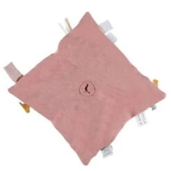 Doudou Plat Carré Mouchoir Coton Bio Lola Rose Noukie's® - Bébé Bio -Sigikid Promos Magasin doudou plat carre mouchoir coton bio lola rose noukie s bebe bio 2