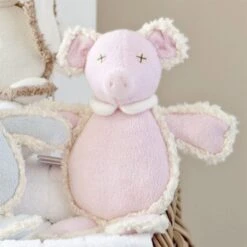 Doudou Plat Charlie Bears Cochon Pina - Doudou Coton Bio Oeko Tex -Sigikid Promos Magasin doudou plat charlie bears cochon pina doudou coton bio oeko tex 3
