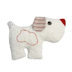 Doudou Plat Coton Organic Bio Efie Chien 32 Cm - Doudou Bio Naturel Efie