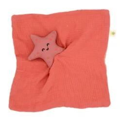 Doudou Plat LangeCoton Bio Etoile APunt Barcelona® 30cm- Doudou Bébé Bio