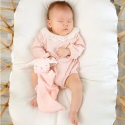Doudou Plat Lapin Rose Lange Mousseline De Coton Bio Albetta® 35cm - Doudou Lange -Sigikid Promos Magasin doudou plat lapin rose lange mousseline de coton bio albetta doudou lange 2