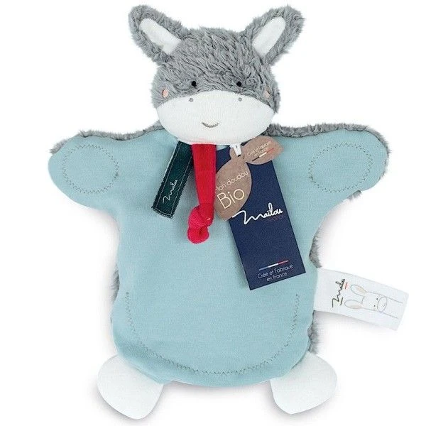 Doudou Plat Marionnette Ane 25 Cm Maïlou Tradition® Coton Bio - Doudou Bio Fait En France 2 Doudou Plat Marionnette Ane 25 Cm Maïlou Tradition® Coton Bio - Doudou Bio Fait En France – Image 2